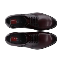 Leder Business Schnürer bordo