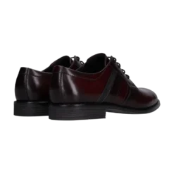 Leder Business Schnürer bordo