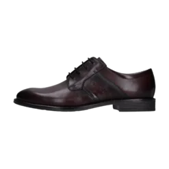 Leder Business Schnürer bordo
