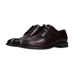 Leder Business Schnürer bordo