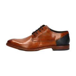 Leder Business Schnürer cognac