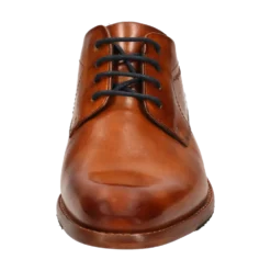 Leder Business Schnürer cognac