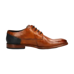 Leder Business Schnürer cognac