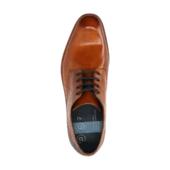 Leder Business Schnürer cognac
