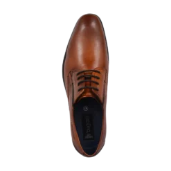 Leder Business Schnürer cognac