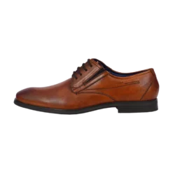 Leder Business Schnürer cognac