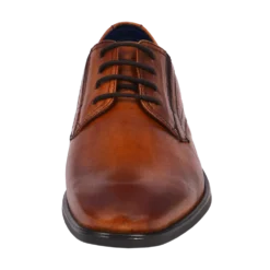 Leder Business Schnürer cognac