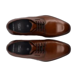Leder Business Schnürer cognac