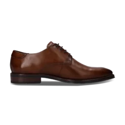 Leder Business Schnürer cognac