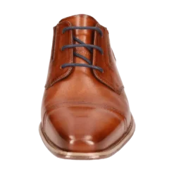 Leder Business Schnürer cognac