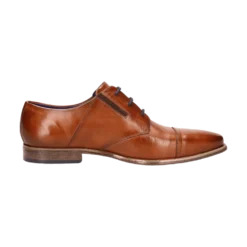 Leder Business Schnürer cognac