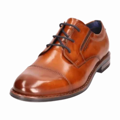 Leder Business Schnürer cognac