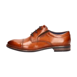 Leder Business Schnürer cognac