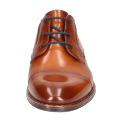 Leder Business Schnürer cognac