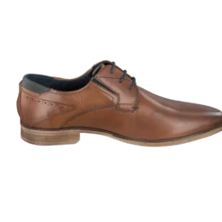 Leder Business Schnürer cognac