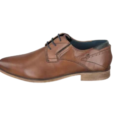 Leder Business Schnürer cognac