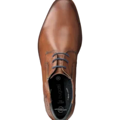 Leder Business Schnürer cognac