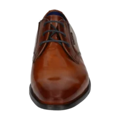 Leder Business Schnürer cognac