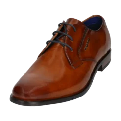 Leder Business Schnürer cognac