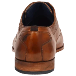 Leder Business Schnürer cognac