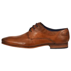Leder Business Schnürer cognac