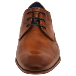 Leder Business Schnürer cognac