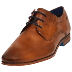 Leder Business Schnürer cognac