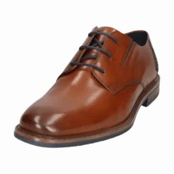 Leder Business Schnürer cognac