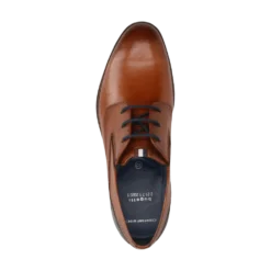 Leder Business Schnürer cognac