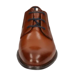 Leder Business Schnürer cognac
