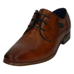 Leder Business Schnürer cognac