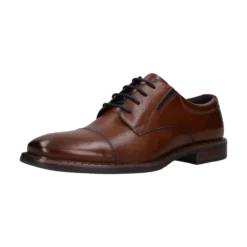 Leder Business Schnürer cognac