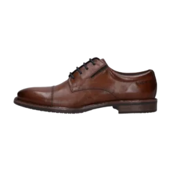 Leder Business Schnürer cognac
