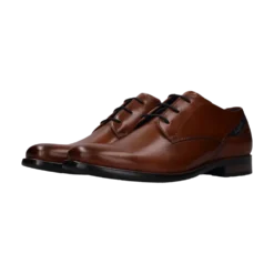 Leder Business Schnürer cognac