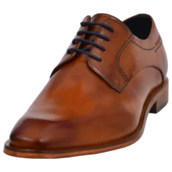 Leder Business Schnürer cognac