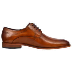 Leder Business Schnürer cognac