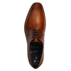 Leder Business Schnürer cognac