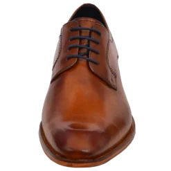 Leder Business Schnürer cognac