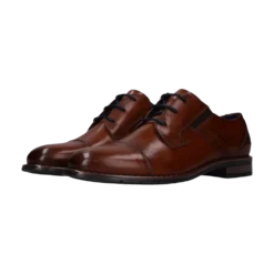 Leder Business Schnürer cognac