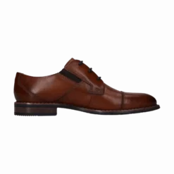 Leder Business Schnürer cognac