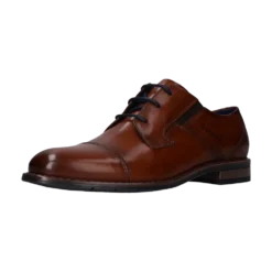 Leder Business Schnürer cognac