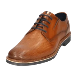 Leder Business Schnürer cognac