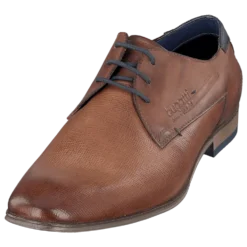 Leder Business Schnürer cognac