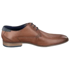Leder Business Schnürer cognac