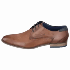 Leder Business Schnürer cognac
