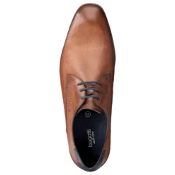 Leder Business Schnürer cognac