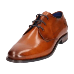 Leder Business Schnürer cognac