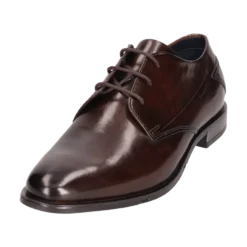 Leder Business Schnürer cognac