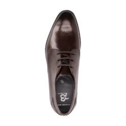 Leder Business Schnürer cognac