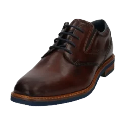 Leder Business Schnürer cognac